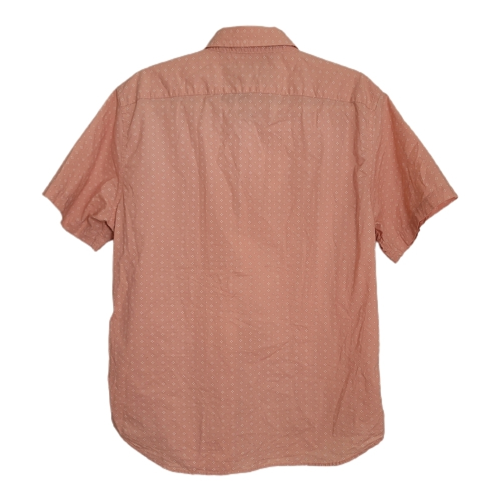 Banana Republic Shirt Mens M Medium Pink Button Up Short Sleeve Standard Fit - Picture 4 of 6